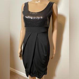 Black sequin dress